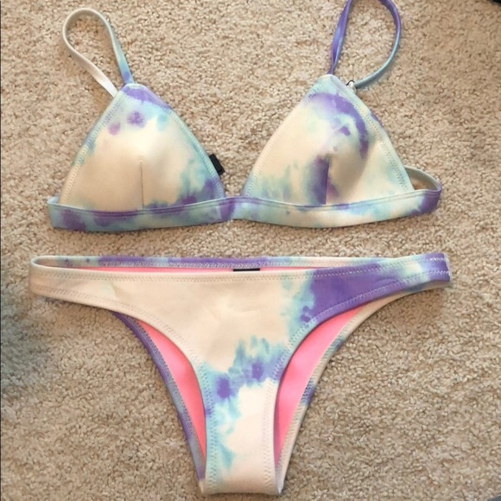Triangl bathing suit, top size S bottoms size XS